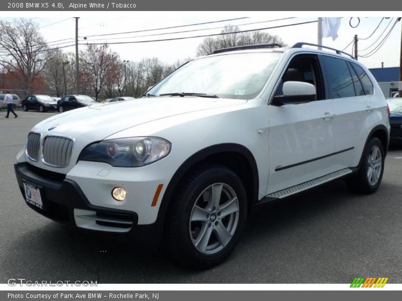 Alpine White / Tobacco 2008 BMW X5 4.8i