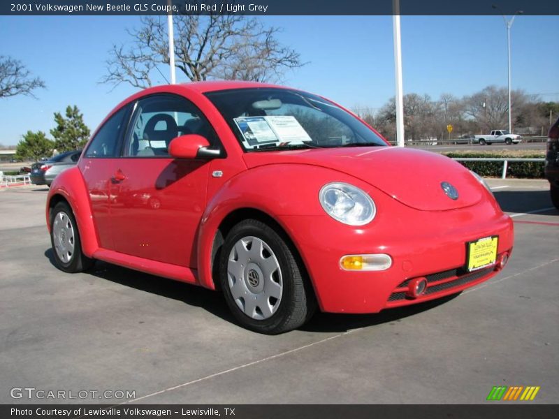 Uni Red / Light Grey 2001 Volkswagen New Beetle GLS Coupe