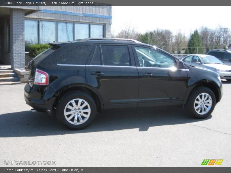 Black / Medium Light Stone 2008 Ford Edge Limited