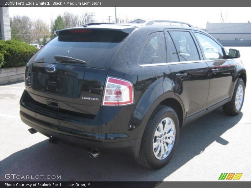 Black / Medium Light Stone 2008 Ford Edge Limited