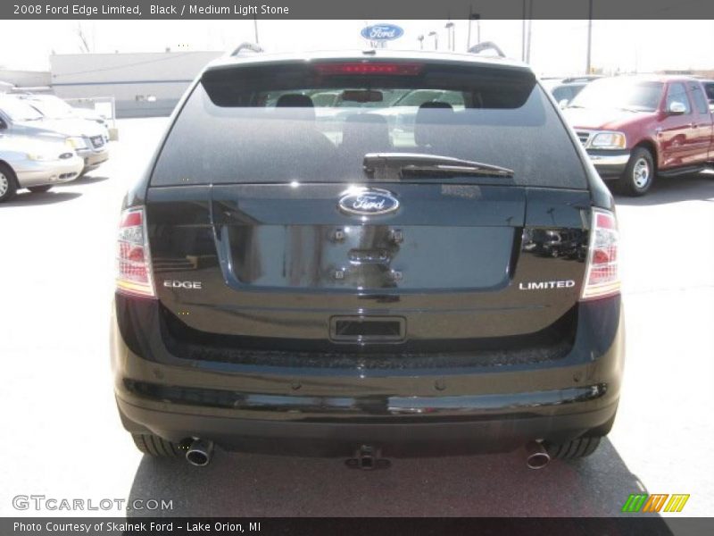 Black / Medium Light Stone 2008 Ford Edge Limited