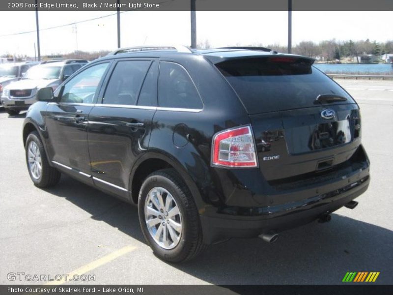 Black / Medium Light Stone 2008 Ford Edge Limited