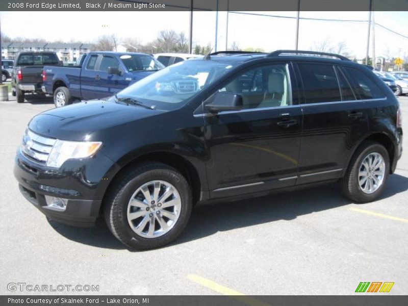 Black / Medium Light Stone 2008 Ford Edge Limited