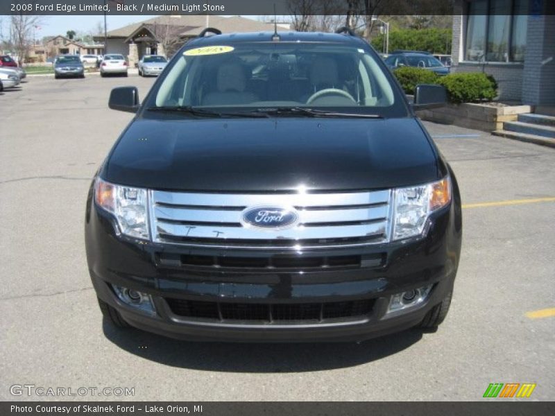 Black / Medium Light Stone 2008 Ford Edge Limited