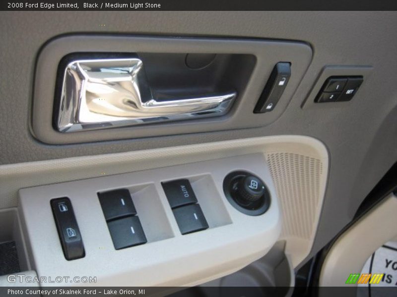 Black / Medium Light Stone 2008 Ford Edge Limited