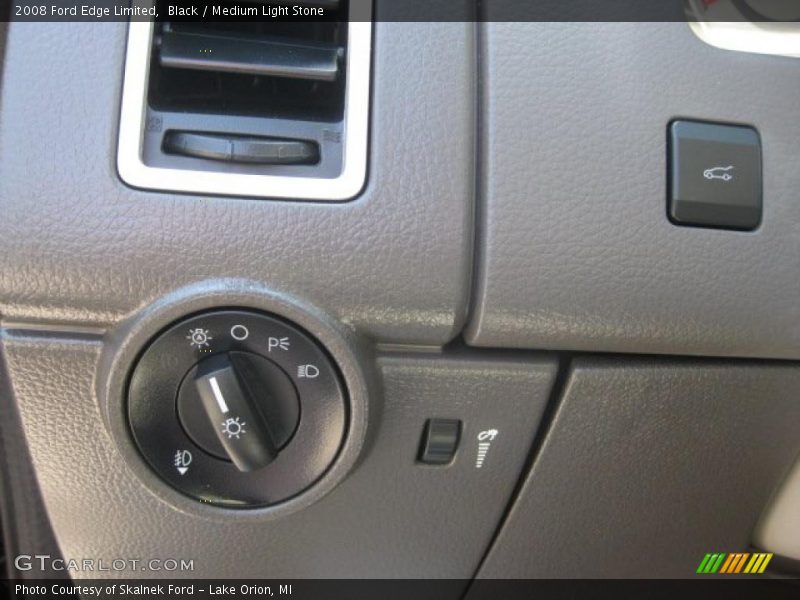 Black / Medium Light Stone 2008 Ford Edge Limited
