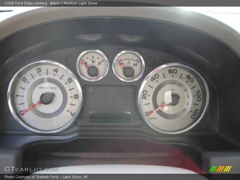 Black / Medium Light Stone 2008 Ford Edge Limited