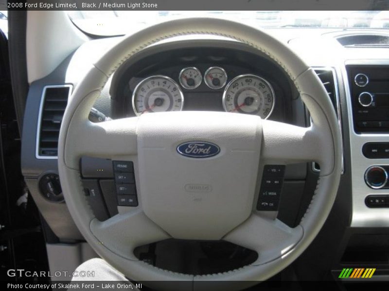 Black / Medium Light Stone 2008 Ford Edge Limited