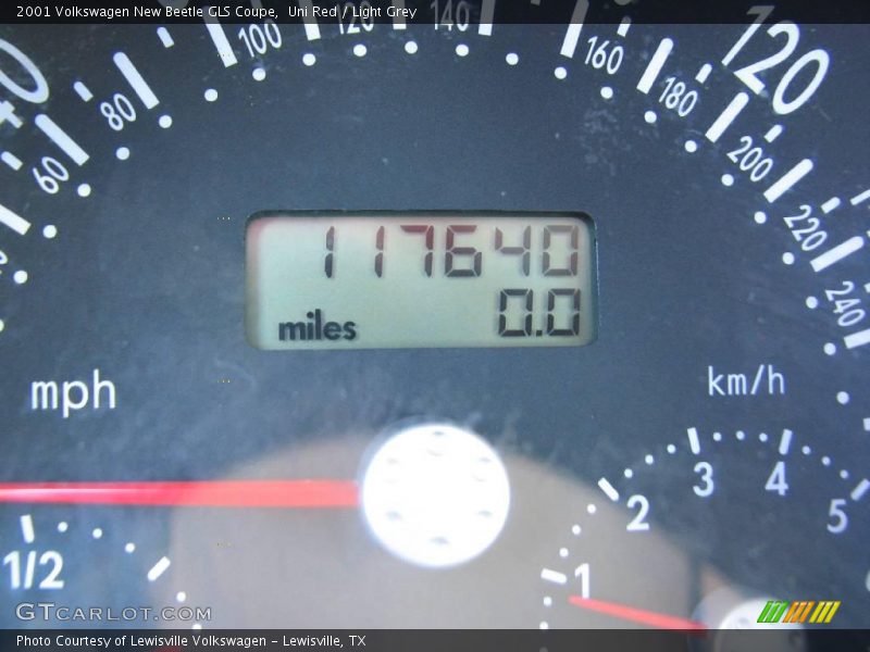 Uni Red / Light Grey 2001 Volkswagen New Beetle GLS Coupe