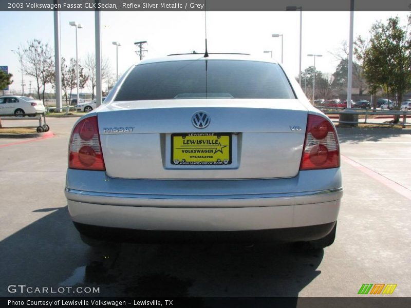 Reflex Silver Metallic / Grey 2003 Volkswagen Passat GLX Sedan