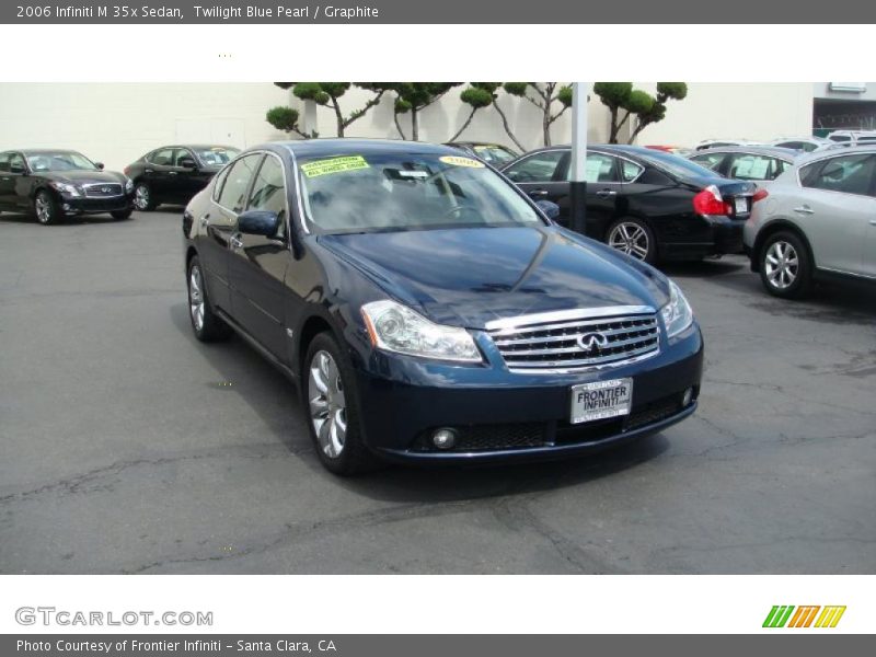 Twilight Blue Pearl / Graphite 2006 Infiniti M 35x Sedan