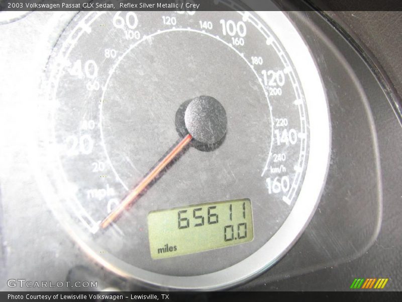 Reflex Silver Metallic / Grey 2003 Volkswagen Passat GLX Sedan