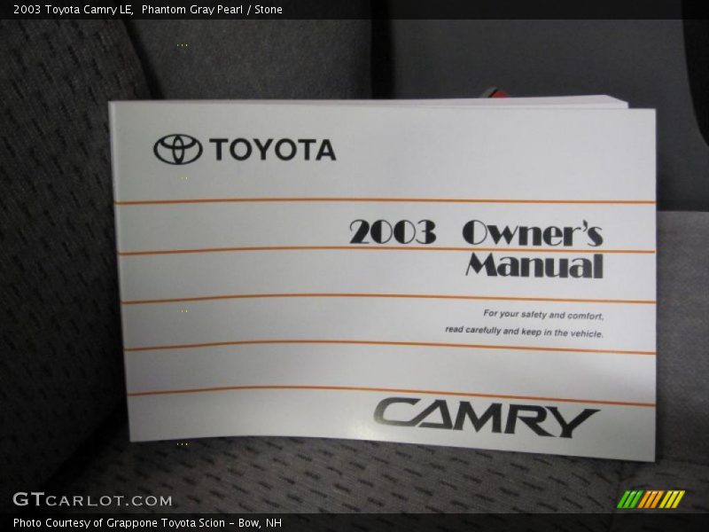 Phantom Gray Pearl / Stone 2003 Toyota Camry LE