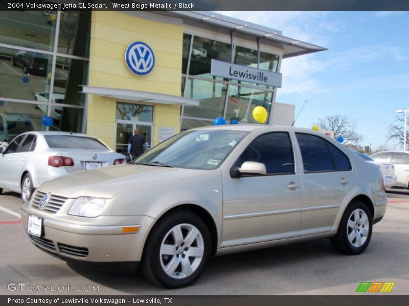 Wheat Beige Metallic / Black 2004 Volkswagen Jetta GL Sedan