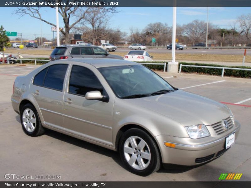 Wheat Beige Metallic / Black 2004 Volkswagen Jetta GL Sedan