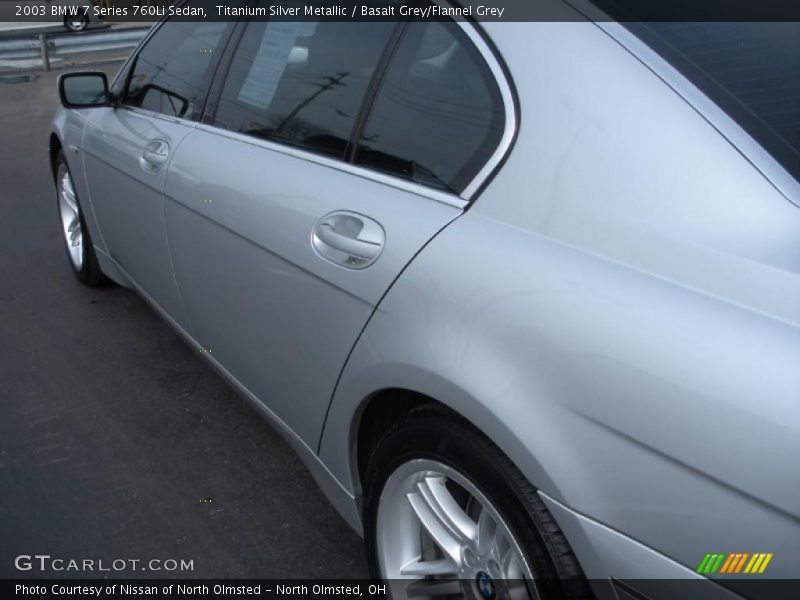 Titanium Silver Metallic / Basalt Grey/Flannel Grey 2003 BMW 7 Series 760Li Sedan
