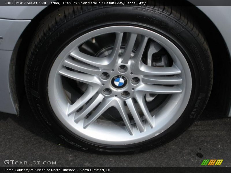 Titanium Silver Metallic / Basalt Grey/Flannel Grey 2003 BMW 7 Series 760Li Sedan