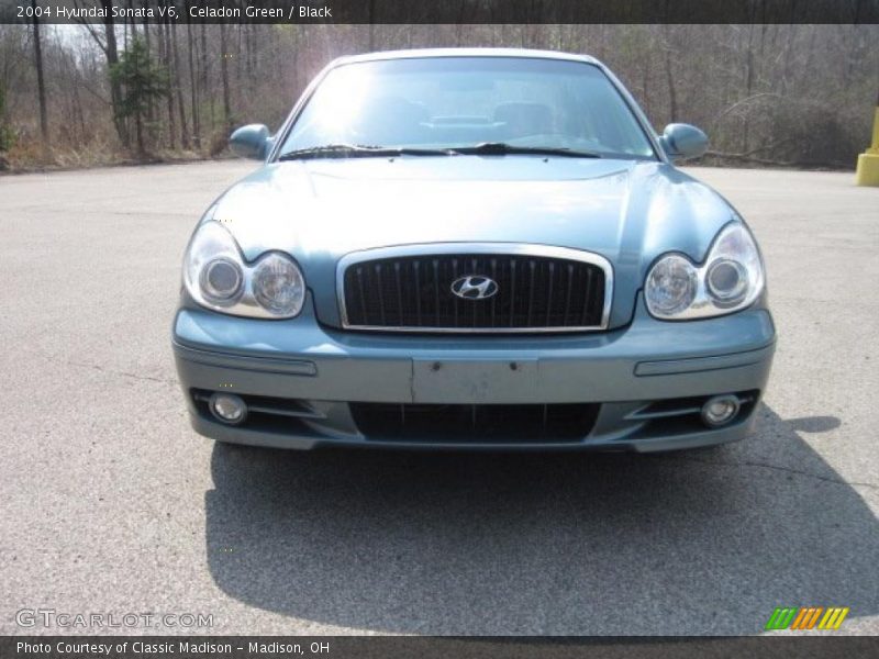 Celadon Green / Black 2004 Hyundai Sonata V6