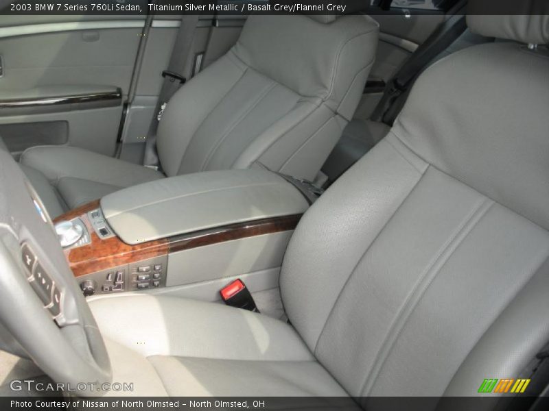 Titanium Silver Metallic / Basalt Grey/Flannel Grey 2003 BMW 7 Series 760Li Sedan