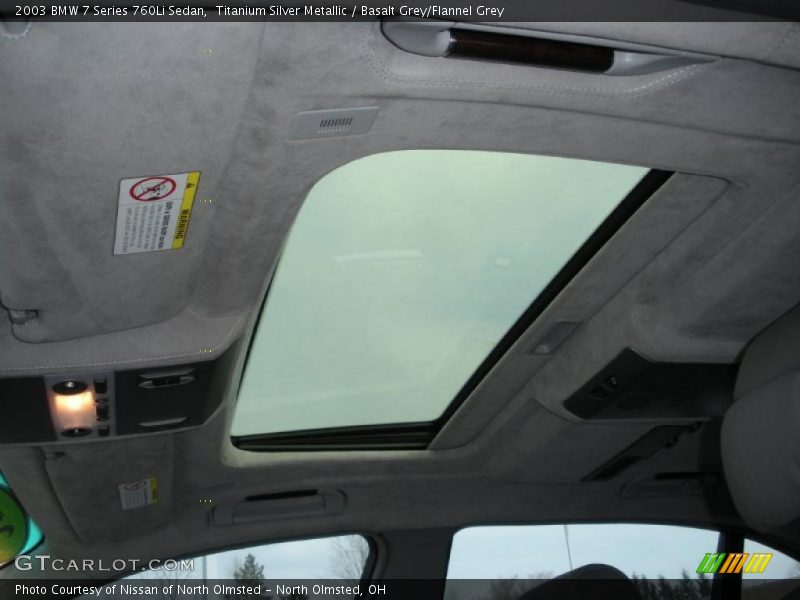 Titanium Silver Metallic / Basalt Grey/Flannel Grey 2003 BMW 7 Series 760Li Sedan