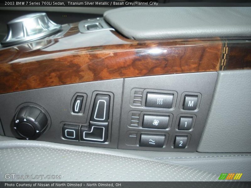 Titanium Silver Metallic / Basalt Grey/Flannel Grey 2003 BMW 7 Series 760Li Sedan