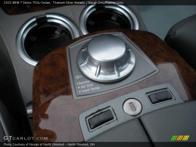 Titanium Silver Metallic / Basalt Grey/Flannel Grey 2003 BMW 7 Series 760Li Sedan