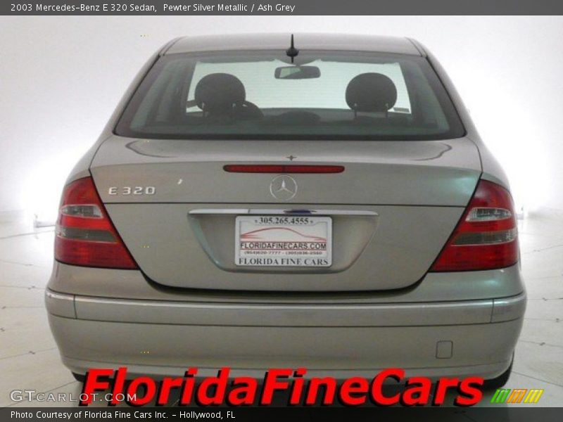 Pewter Silver Metallic / Ash Grey 2003 Mercedes-Benz E 320 Sedan