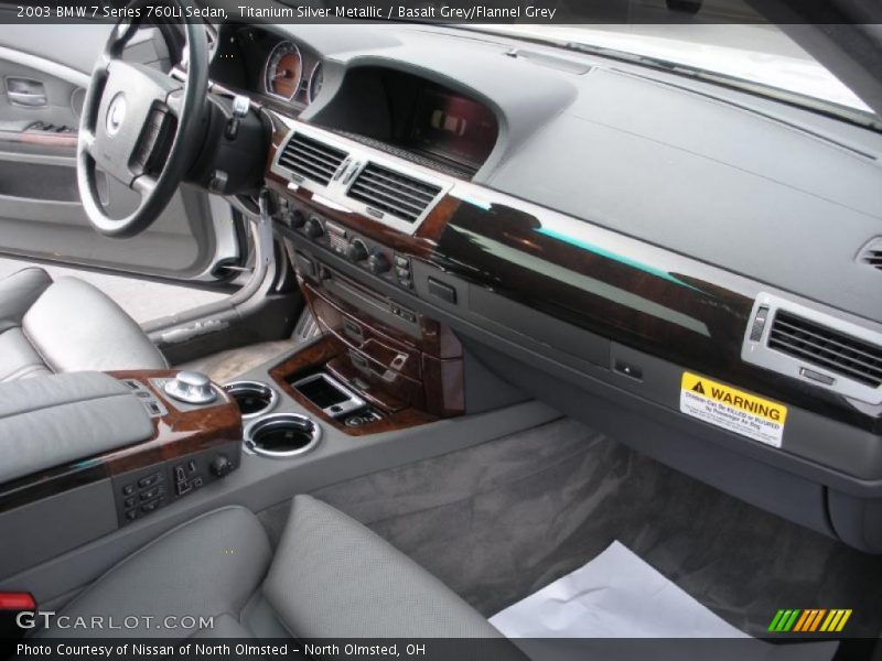 Titanium Silver Metallic / Basalt Grey/Flannel Grey 2003 BMW 7 Series 760Li Sedan
