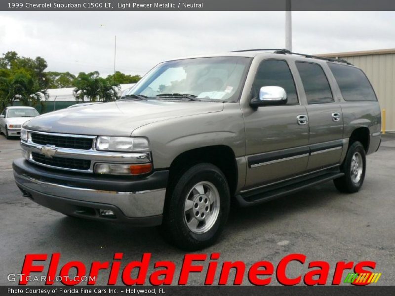 Light Pewter Metallic / Neutral 1999 Chevrolet Suburban C1500 LT