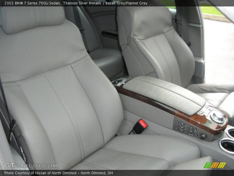 Titanium Silver Metallic / Basalt Grey/Flannel Grey 2003 BMW 7 Series 760Li Sedan