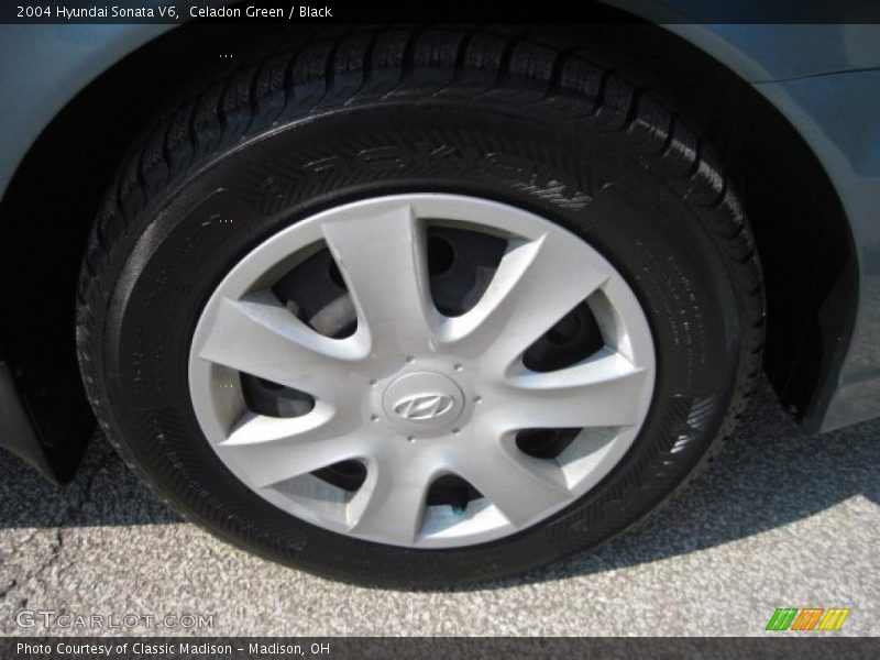 Celadon Green / Black 2004 Hyundai Sonata V6