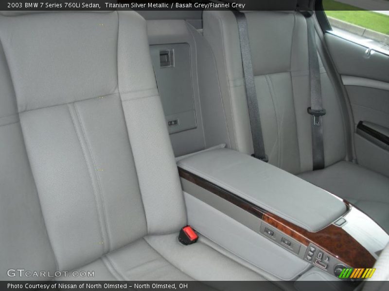 Titanium Silver Metallic / Basalt Grey/Flannel Grey 2003 BMW 7 Series 760Li Sedan