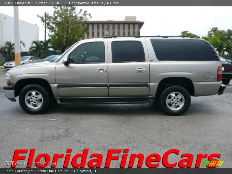 Light Pewter Metallic / Neutral 1999 Chevrolet Suburban C1500 LT