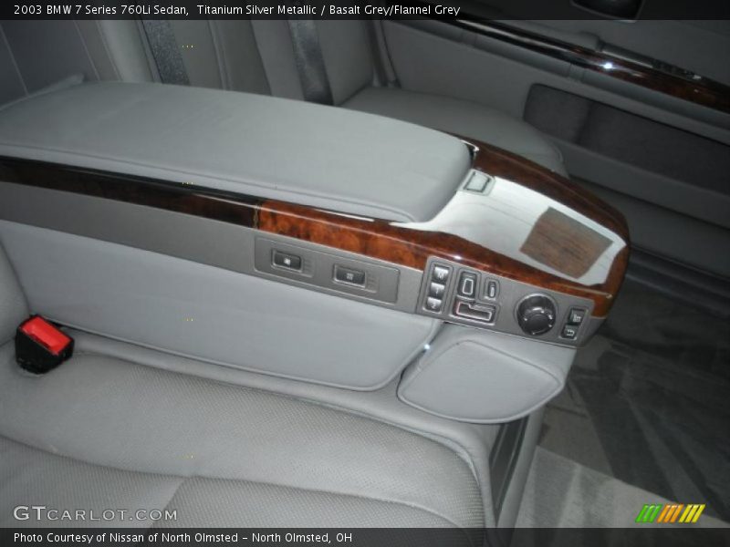 Titanium Silver Metallic / Basalt Grey/Flannel Grey 2003 BMW 7 Series 760Li Sedan