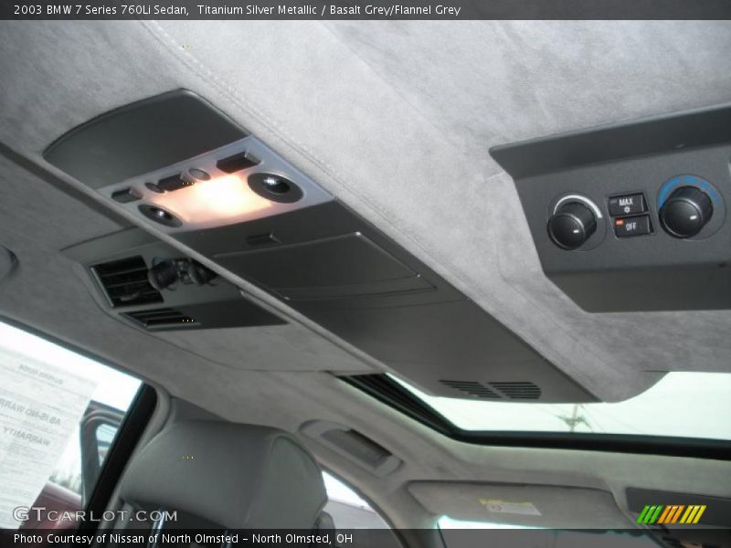 Titanium Silver Metallic / Basalt Grey/Flannel Grey 2003 BMW 7 Series 760Li Sedan