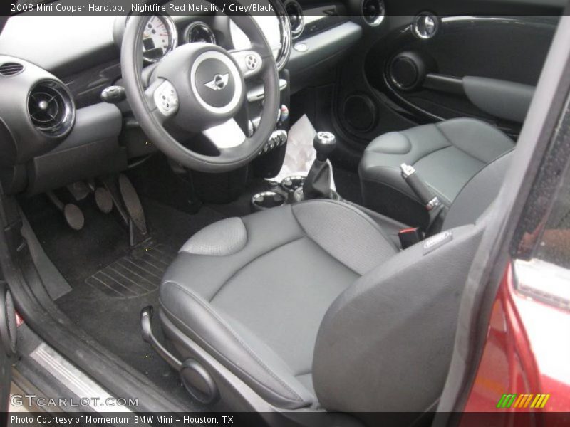 Nightfire Red Metallic / Grey/Black 2008 Mini Cooper Hardtop