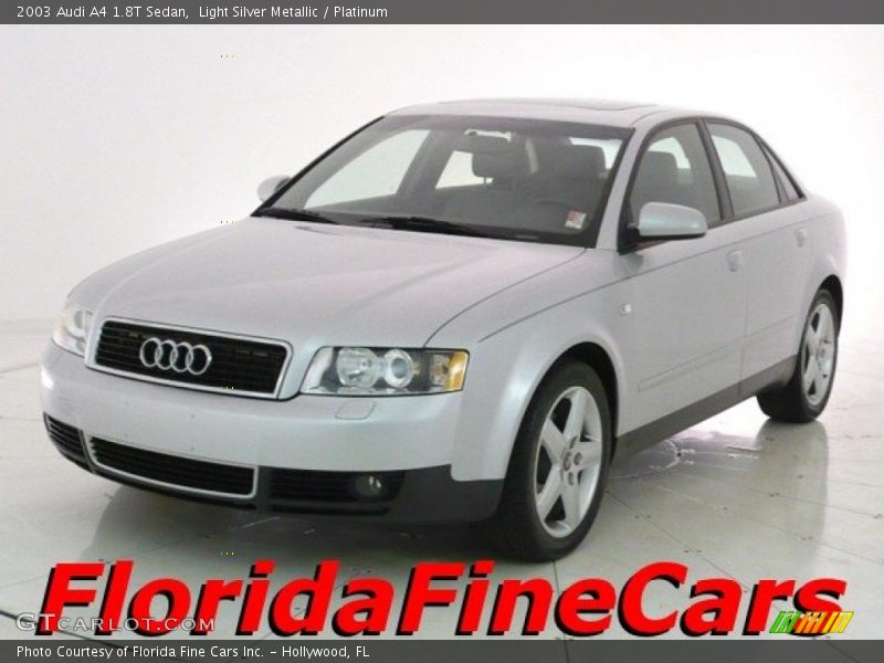 Light Silver Metallic / Platinum 2003 Audi A4 1.8T Sedan