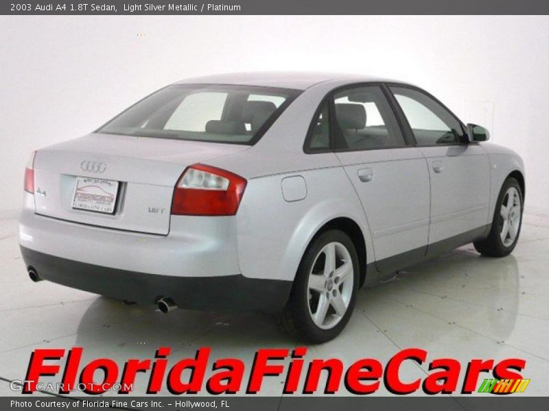 Light Silver Metallic / Platinum 2003 Audi A4 1.8T Sedan