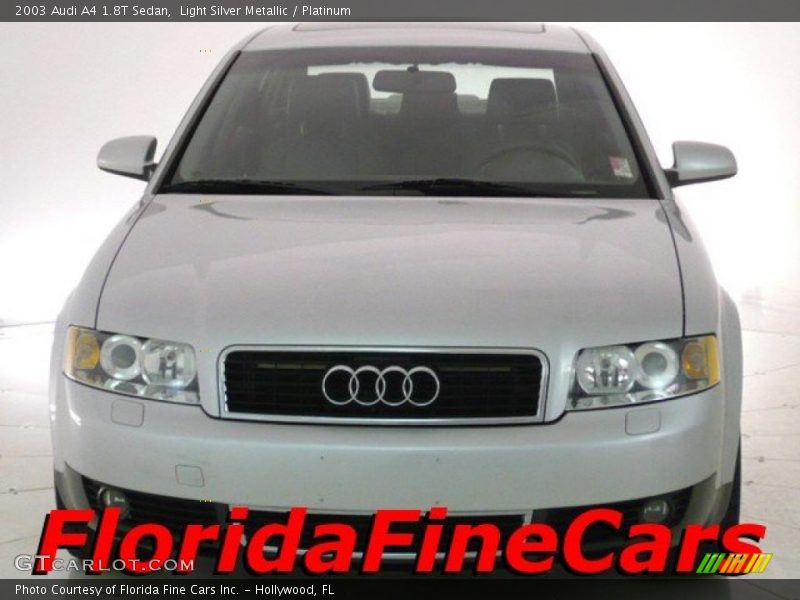 Light Silver Metallic / Platinum 2003 Audi A4 1.8T Sedan