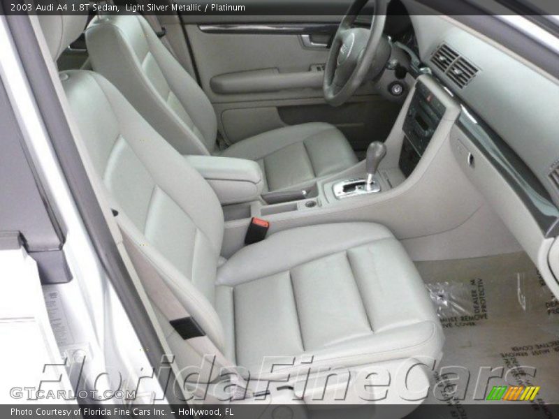 Light Silver Metallic / Platinum 2003 Audi A4 1.8T Sedan