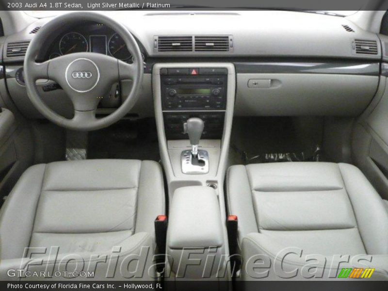Light Silver Metallic / Platinum 2003 Audi A4 1.8T Sedan
