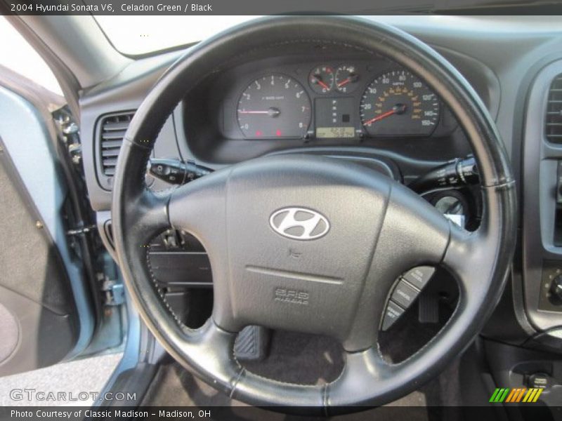 Celadon Green / Black 2004 Hyundai Sonata V6