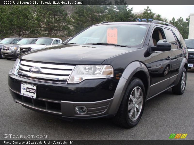 Tuxedo Black Metallic / Camel 2009 Ford Taurus X SEL