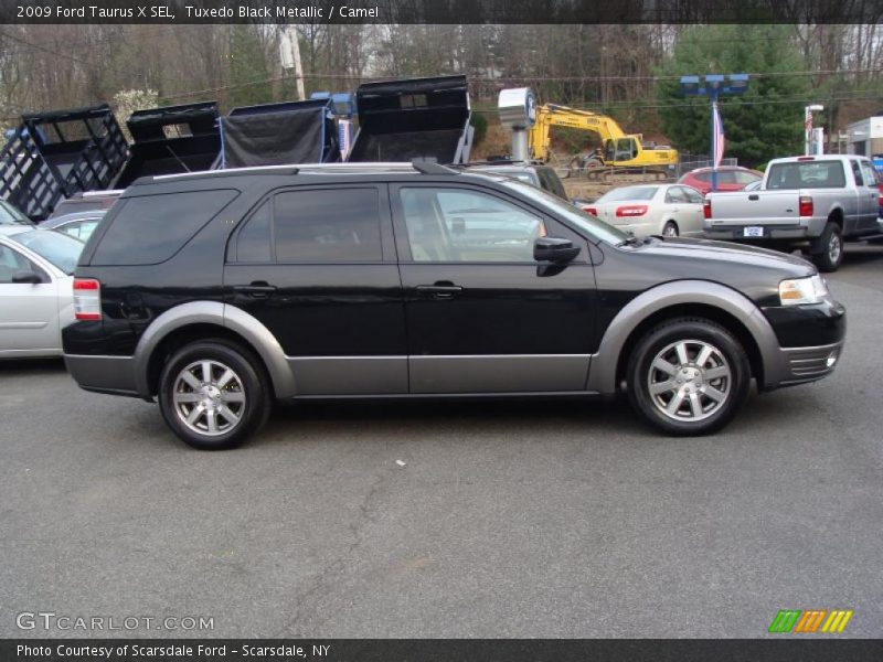 Tuxedo Black Metallic / Camel 2009 Ford Taurus X SEL