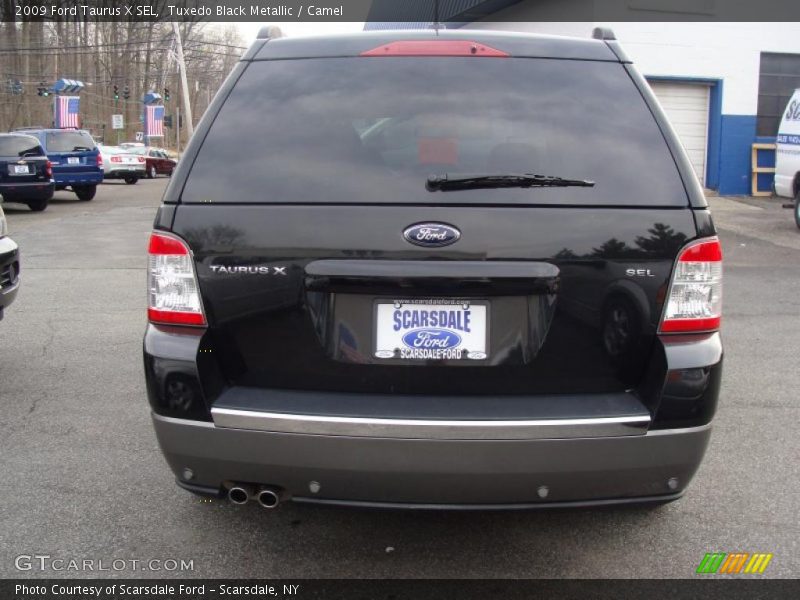 Tuxedo Black Metallic / Camel 2009 Ford Taurus X SEL