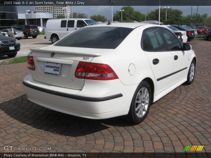 Polar White / Grey 2003 Saab 9-3 Arc Sport Sedan