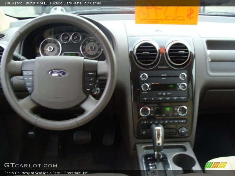 Tuxedo Black Metallic / Camel 2009 Ford Taurus X SEL
