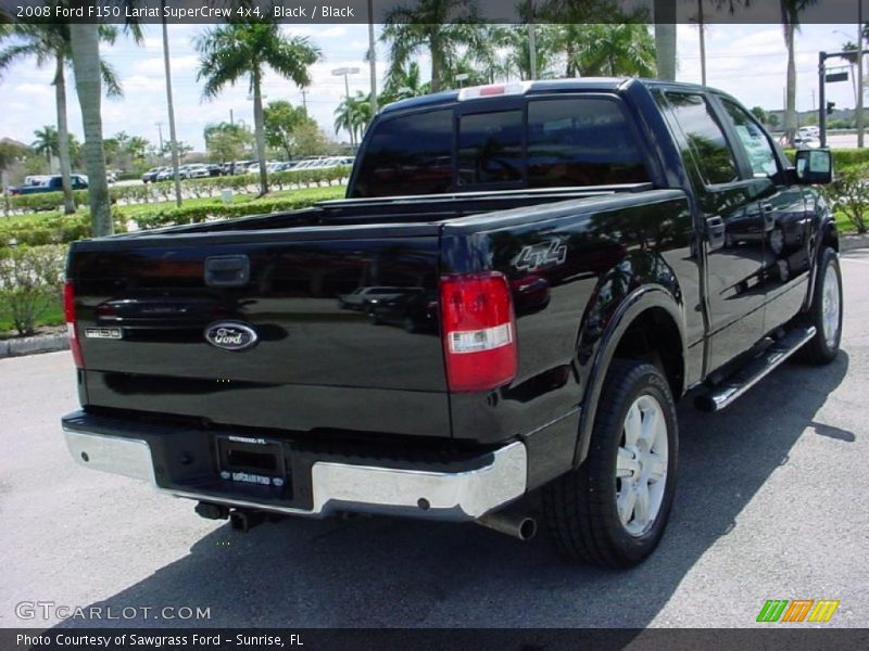 Black / Black 2008 Ford F150 Lariat SuperCrew 4x4