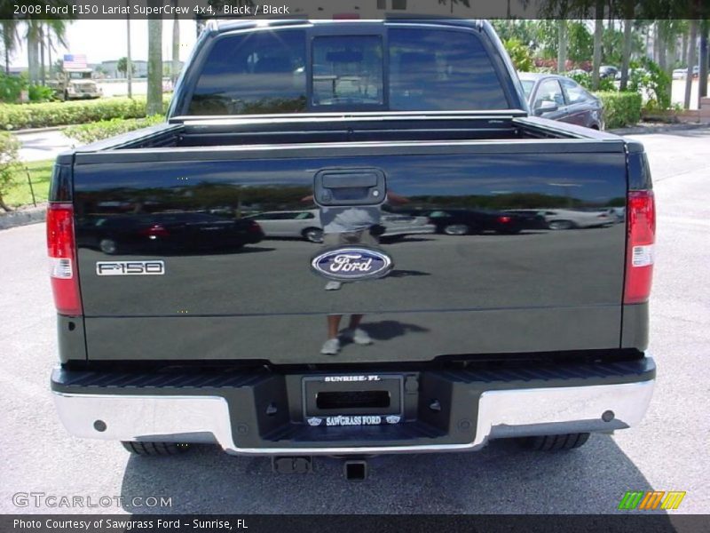 Black / Black 2008 Ford F150 Lariat SuperCrew 4x4