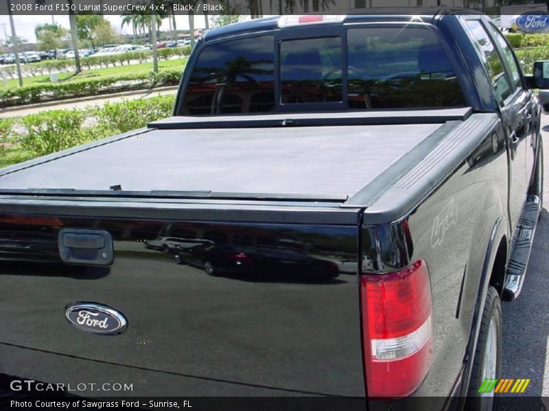 Black / Black 2008 Ford F150 Lariat SuperCrew 4x4